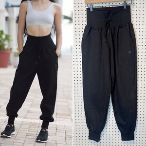 LAS Loungewear | NWT "The PJ Jogger" High Waisted Cotton Jogger Sweatpants Black
